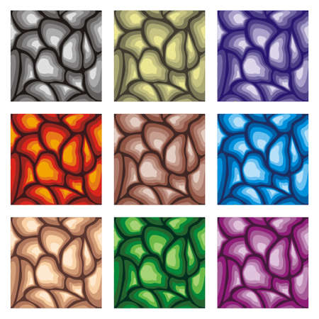 Tile set Platform for Game - A set of vector game asset, contains ground tiles  and several items / objects / decorations, used for creating mobile gamesのイラスト素材