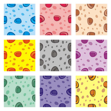 Tile set Platform for Game - A set of vector game asset, contains ground tiles  and several items / objects / decorations, used for creating mobile gamesのイラスト素材