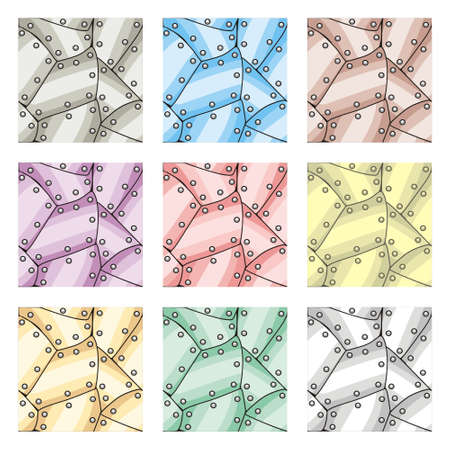 Tile set Platform for Game - A set of vector game asset, contains ground tiles and several items.のイラスト素材