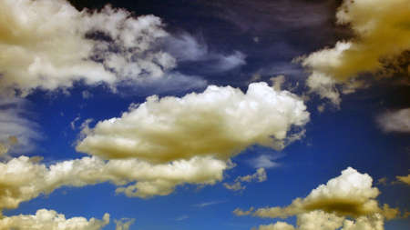 Fantastic view with clouds after rain.