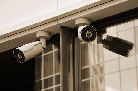 Closed circuit camera Multi-angle CCTV systemの写真素材