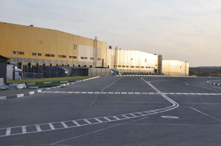 Moscow, Russia - September 19, 2019: General view of the modern logistics center in Moscowのeditorial素材