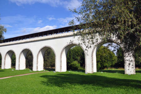 Waterworks Rostokinsky aqueduct in the Yauza River Valleyの写真素材