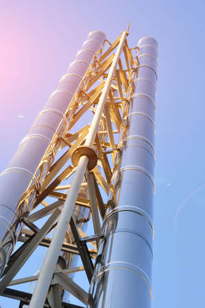 stainless steel pipe for flue gases from the boiler room. Industry