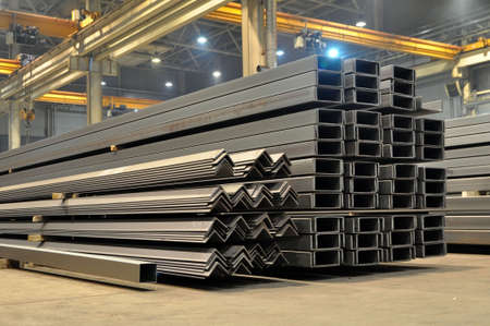 Warehousing in the shop of the factory stock of a corner, channel.の写真素材