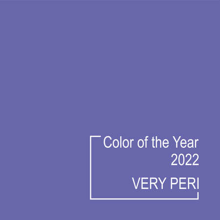 Very peri. Color of the year 2022. Trendy concept. Vector illustration.のイラスト素材