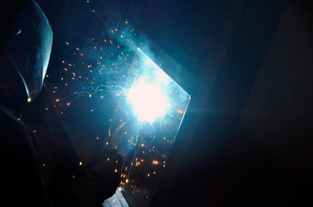 Welding process. Manufacture of metal structures and repair and construction services according to...