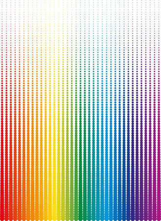 Easy vector halftone background of colored dotsのイラスト素材