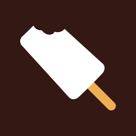 Bitten Ice-creamのイラスト素材