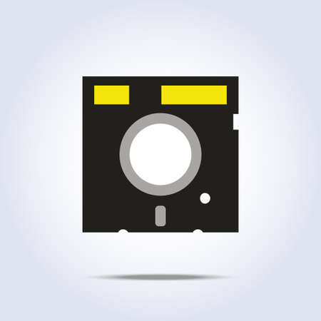 Diskette icon. Vector illustrationのイラスト素材