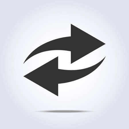 Two arrows in gray colorsのイラスト素材