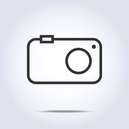 Simple camera icon gray colorのイラスト素材