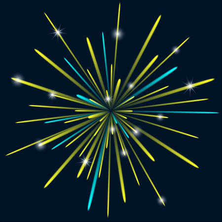 Firework background bark blue colorのイラスト素材