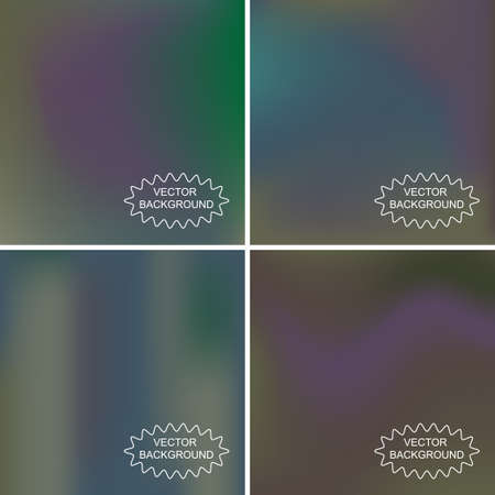 Set of abstract vector backgroundsのイラスト素材