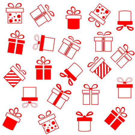 seamless presentsのイラスト素材