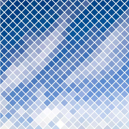 Blue diagonal mosaic in sky effectのイラスト素材