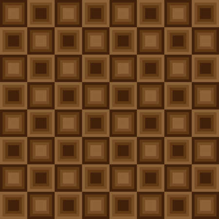 Squares seamless floor pattern brown colors. Vector illustrationのイラスト素材