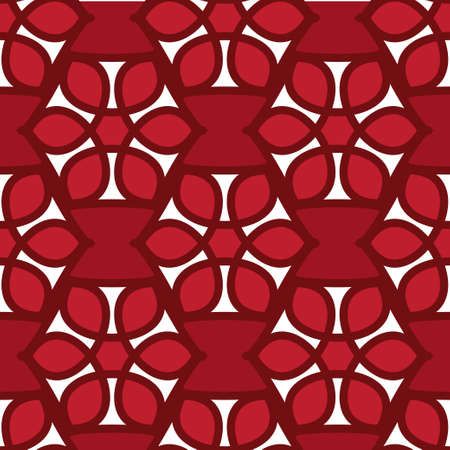 Floral seamless pattern red color. Vector illustrationのイラスト素材