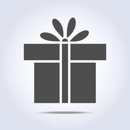 Vector icon of present boxのイラスト素材