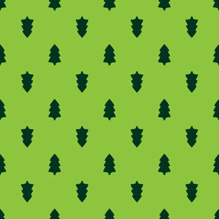 Christmas fir tree seamless pattern. Vector illustrationのイラスト素材