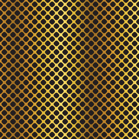 Golden black metallic diagonal grid background.のイラスト素材