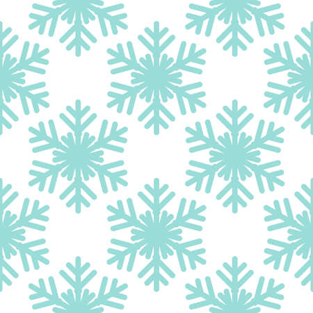 Seamless pattern with snowflakes on whiteのイラスト素材