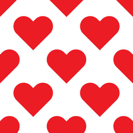 Red hearts seamless background patternのイラスト素材