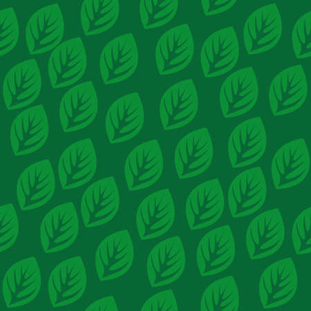 Seamless pattern with green leavesのイラスト素材