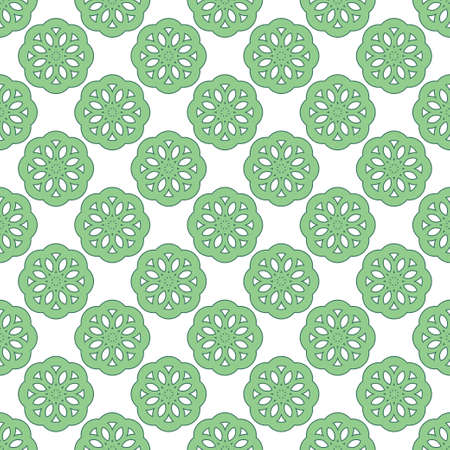 Seamless abstract vintage light green patternのイラスト素材