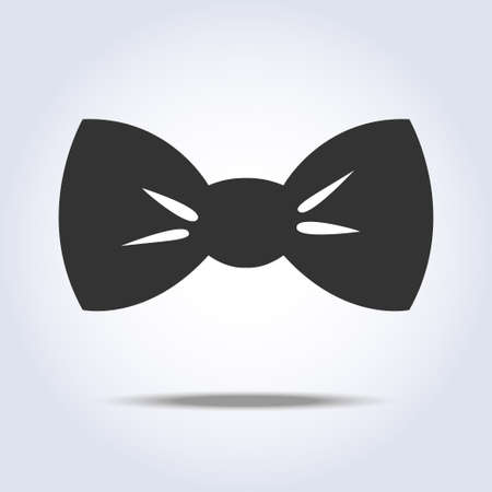 Bow tie icon gray colors. Vector illustrationのイラスト素材