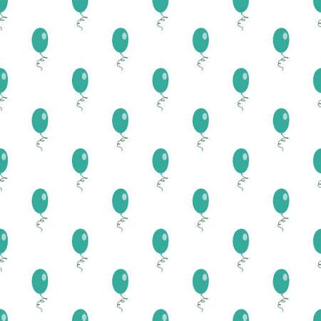 Blue white air balloons seamless pattern isolated on plain backgroundのイラスト素材