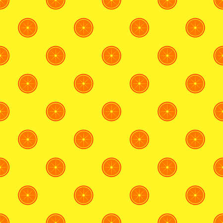 Orange fruit seamless pattern.のイラスト素材