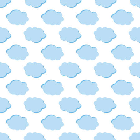 Clouds weather seamless pattern backgroundのイラスト素材