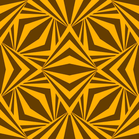 Art abstract geometric african yellow brown pattern. Vector illustration