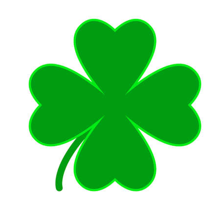 Saint Patrick lucky irish day green clover symbolのイラスト素材