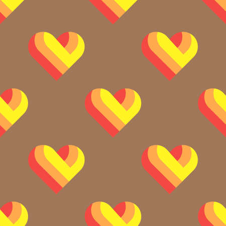 art hearts love seamless background pattern