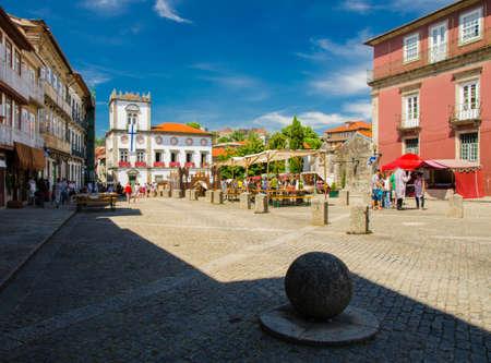 Guimaraes, Portugal - June 24, 2017: Celebration of City Day Holiday and Battle of Sao Mamede view...