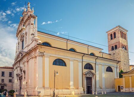 Chiesa Santi Faustino e Giovita San Faustino Maggiore Roman catholic church Baroque style building, Brescia city historical centre, Italian churches, Lombardy, Northern Italyの写真素材