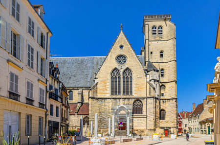 Church of Saint John of Dijon building on Place Bossuet square in old town Dijon city historical...