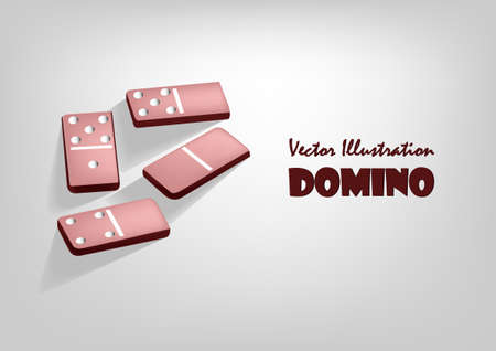 Vrctor clipart - domino. Abstract backgroundのイラスト素材