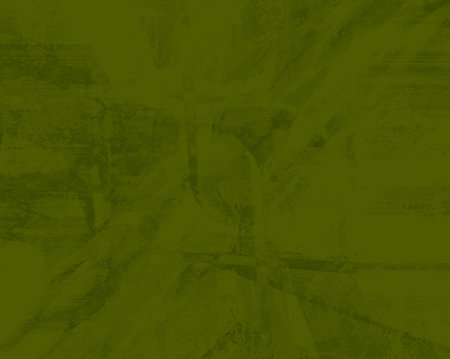 Green background with striking dark and light accents. Surreal wall canvas in modern art style.の写真素材