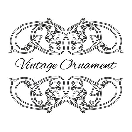 Vintage abstract baroque ornament backgroundのイラスト素材