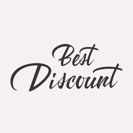 Best Offer vector lettering cardのイラスト素材