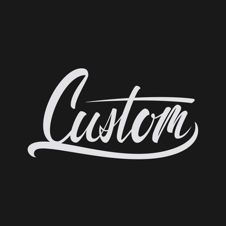 Custom word handwritten lettering cardのイラスト素材