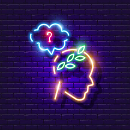 Philosopher neon sign. Philosophy lesson Glowing icon. Vector illustration for design. Humanities conceptのイラスト素材