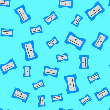 Pencil sharpener seamless pattern. Back to School concept. Background with school signs. Vector illustration science textureのイラスト素材