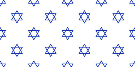 Israel seamless pattern. Jewish New Year background. Israel holiday conceptのイラスト素材