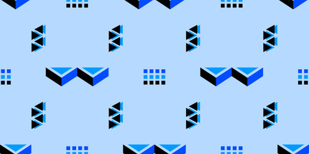 Memphis geometric seamless pattern elements for design. Vector illustration for web, sale, posters,...
