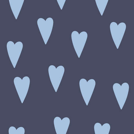 Cute hearts seamless pattern. Delicate background in the Scandinavian style. Vector illustration for...
