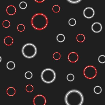 Abstract neon background. Texture of geometric shapes circleのイラスト素材